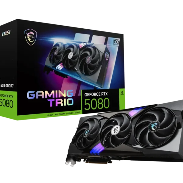 MSI GeForce RTX 5080 16G Gaming Trio OC Graphics Card