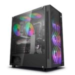 DEEPCOOL MATREXX 55 MESH ADD-RGB 4F Mid-Tower Gaming Cabinet/Computer Case with 4 ARGB Fans Pre-Install | Support Mini-ITX/Micro-ATX/ATX/E-ATX (DP-ATX-MATREXX55-MESH-AR-4F)