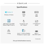 Microsoft Surface Laptop 3 AMD Ryzen 5 15-inch Touchscreen Laptop (8GB/128GB SSD/Windows 10 Home/AMD Radeon Vega 9 Graphics/Platinum/1.54Kg), V4G-00021 - Image 3