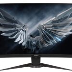 GIGABYTE AORUS CV27F  (27″) 165Hz 1080P 1500R FreeSync Gaming Monitor, Exclusive Built-in ANC, 1920×1080 Display, 1 ms Response Time, HDR, 90% DCI-P3