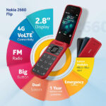 Nokia 2660 Flip 4G Volte keypad Phone - Image 3