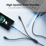 Oraimo OCD-X93 3In1 Micro Usb Type C charging cable - Image 3