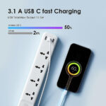 Oraimo PowerHub 2 Power Strip 2500W Extension Board with USB C Ports - Image 4