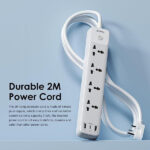 Oraimo PowerHub 2 Power Strip 2500W Extension Board with USB C Ports - Image 7