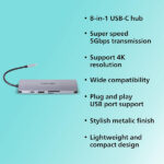 Philips 8 in 1 USB DLK5518C/94 USB Hub - Image 5