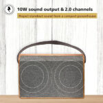 Philips Audio TAS2218/94 10W 2.0 Ch Bluetooth Speaker with Retro Wooden Design - Image 3