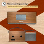 Philips Audio TAS2218/94 10W 2.0 Ch Bluetooth Speaker with Retro Wooden Design - Image 5