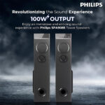 Philips Audio SPA9085 2.0CH 100W Multimedia Tower Speakers with Wireless Microphone - Image 4