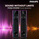 Philips Audio SPA9125 2.0CH 130W Multimedia Tower Speakers - Image 2