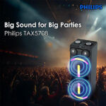 Philips Audio TAX5708 Bluetooth Party Speaker with Dynamic Bass Boost & Karaoke (400W Max Output) - Image 4