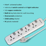 Philips CHP3441W Power Strips with 4 Universal Socket – 1.4M - Image 2
