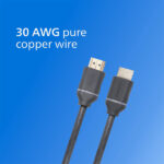 Philips SWV5650G High Speed HDMI 2.0 Cable with Ethernet – 5M - Image 3