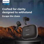 PHILIPS TAT1050BK/94 Truly Wireless Earbuds with ANC - Image 2