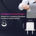 Portronics Adapto 20 Lite Smallest 20W GaN Wall Charger - Image 3