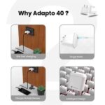 Portronics Adapto 40 18W 3 A Quick Mobile Charger with Detachable Cable - Image 2