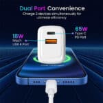 Portronics Adapto 65 Plus 65 W GaN Charger Adapter - Image 7