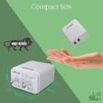 Portronics Adapto POR-648 2.4A Quick Charging Dual USB Port Wall Adapter - Image 2