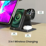 Portronics Freedom Fold 3 15W 3 in 1 Foldable MagSafe Compatible Wireless Charger - Image 4