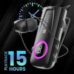 Portronics Harmonics Klip 5 Retractable Bluetooth Calling Earphone - Image 3