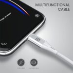 Portronics Konnect B+ 8 Pin Usb Cable 3.0 Amp Output with Charge & Data Sync with 1M - Image 2