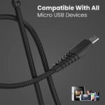 Portronics Konnect B Micro USB Cables For Fast Charging & Data Sync 3.0 Amp with PVC Heads - Image 4
