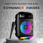 Portronics Melomix 20W Portable Bluetooth Speaker with Karaoke Mic - Image 5