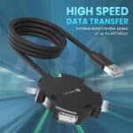 Portronics Mport 4C USB Hub 1.2 Metre Long Cable - Image 3