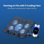 Portronics My Buddy Air 3 Laptop Cooling Pad with 5 Cooling Fans - Image 5
