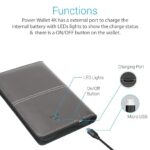 Portronics Power Wallet 4k Passport Holder 4000mAh Power Bank - Image 2