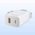 Quantum QHM3500 20W Fast Charger QC+PD Dual Output Mobile Charger - Image 3