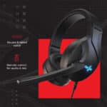 Redgear Shadow Spear Gaming Wired On Ear Headphones - Image 2