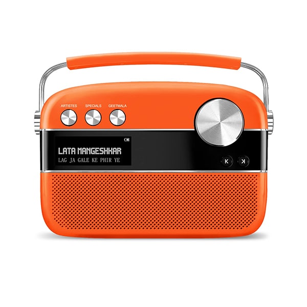 Saregama-Carvaan-Premium-Hindi-Speaker-candy-orange-.jpg Saregama Carvaan Premium Hindi Speaker - Image 1
