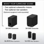 Sony HT-A7000 500 Watts 7.1.2 Channel Soundbar with Supreme Surround Sound and Dolby Atmos - Image 4