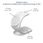 Stuffcool WC360 Magnetic 3-in-1 Wireless Charging Station With 18W QC3.0 Wall Charger included - Image 5