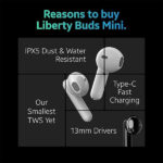 TAGG Liberty Buds Mini Truly Wireless In Ear Earbuds with Quad Mic - Image 7