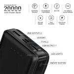 UBON PB-20051 Massive 20000mAh Lithium Polymer Power Bank | Built-in Dual USB Port - Image 2
