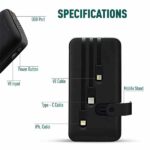 UBON PB-X12 Power King Universal 10000 mAh Power Bank with 3 in 1 Micro USB - Image 2