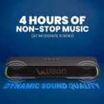 UBON Power Beat SP-8010, Wireless Portable Speaker With RGB Breathing Lights - Image 8