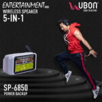 UBON SP-6850 Beatbox Wireless Speaker Portable TWS Bluetooth Rechargeable Travel Speaker - Image 4