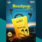 UBON UB-975 Champ Beatpop Series Big Daddy Bass Wired in-Ear-Earphone with Built in Mic (White)