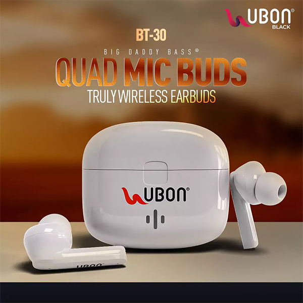 Ubon-BT-25-Buds-Wireless-Earbuds-With-Quad-Mic-1.jpg Ubon BT-25 Buds Wireless Earbuds With Quad Mic - Image 4