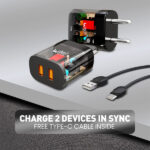 Ubon CH-507 Power 20W Charger Transparent Adapter - Image 5