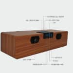 Ubon GBT-280 Wooden Wireless Speaker - Image 2