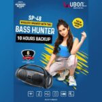 Ubon SP-48 Base Hunter Wireless 5.0 Bluetooth Speaker (Black, Mono Channel) - Image 2