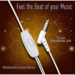 Ubon UB-81 Universal Earphone With Super Extra Bass Wired Headset (White, In the Ear) - Image 4