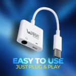 Ubon WR-477 2 in1 All Rounder type-c charging & audio connector - Image 3