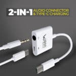 Ubon WR-477 2 in1 All Rounder type-c charging & audio connector - Image 5