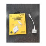 Ubon WR- 486 2 in 1 Audio + Charging Connector for iPhone - Image 2