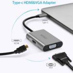 WiWU USB C to HDMI Adapter (4K@60Hz), Type C to HDMI Adapter Cable, Type C to VGA 1080P, Compatible for MacBook Pro/Chromebook/Lenovo/Dell XPS/All Type-c Computers - Image 6