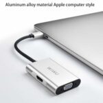 WiWU USB C to HDMI Adapter (4K@60Hz), Type C to HDMI Adapter Cable, Type C to VGA 1080P, Compatible for MacBook Pro/Chromebook/Lenovo/Dell XPS/All Type-c Computers - Image 5